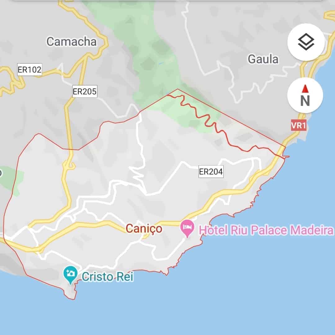 Pick-up & drop-off areas. Caniço. By Google Maps. Pico Transfers. Pico Do Arieiro. Pico Ruivo.